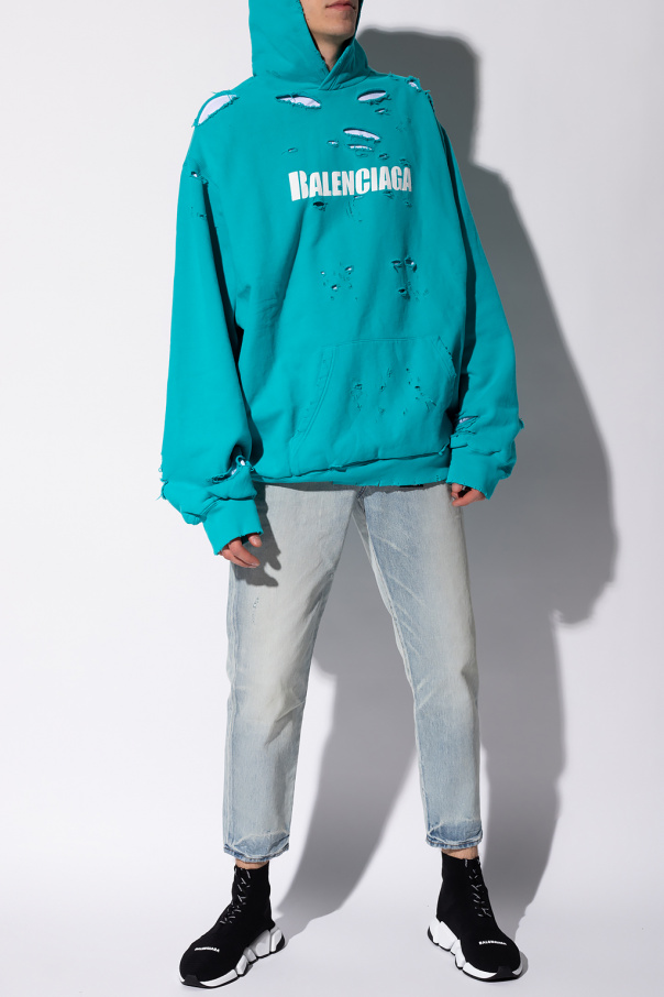 Balenciaga hole discount hoodie